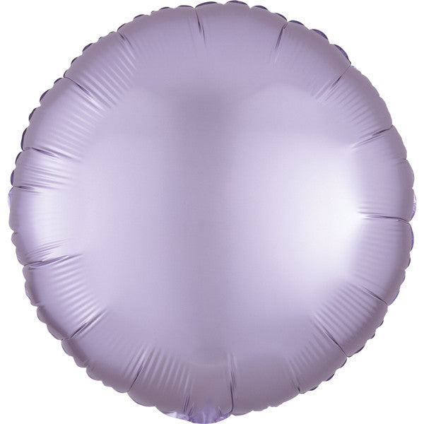 Pastel Lilac Satin Luxe Round Balloon - 18" Foil