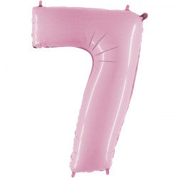Pastel Pink Number 7 Balloon - 26" Foil