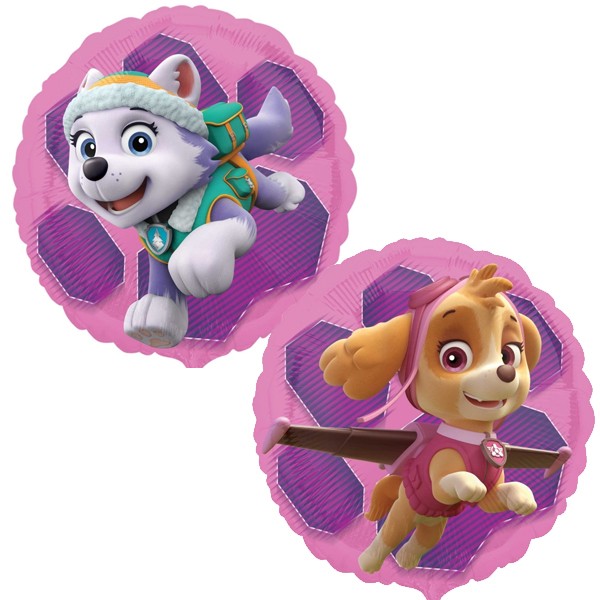 Paw Patrol Pink Skye & Everest Balloon - 18" Foil