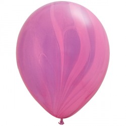 Pink Violet Superagate Rainbow Balloons - 11″ Latex (25ct)