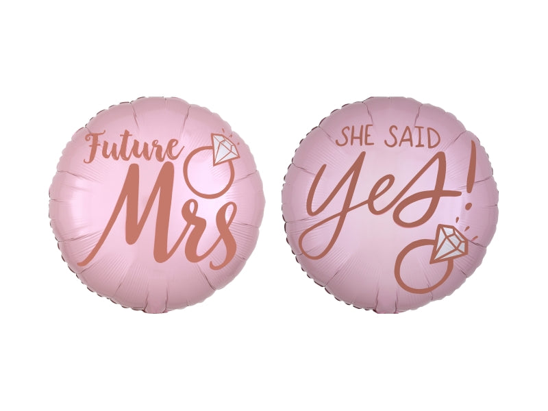 Blush Wedding Balloons - 18" Foil