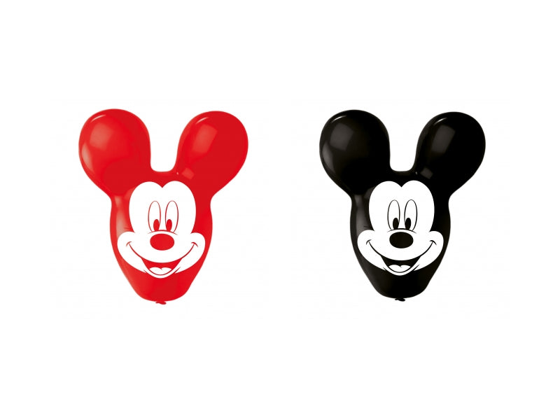 Mickey Mouse Giant Ears Balloons 4 Sided Print 22" - 4ct