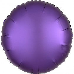 Purple Royale Satin Luxe Round Balloon - 18" Foil