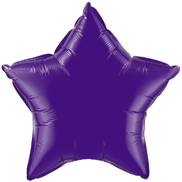 Quartz Purple Star Balloon - 20" Foil