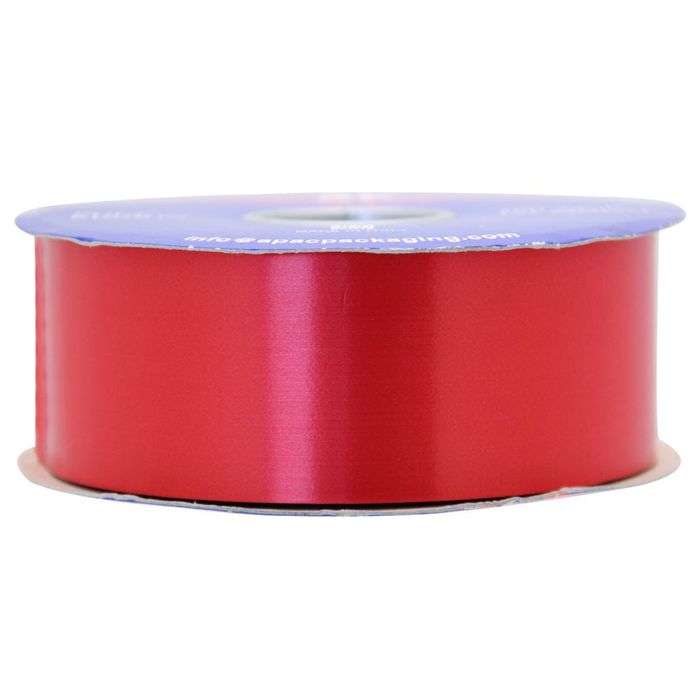 Red Ribbon Polypropylene Ribbon - (50mm x 91m)