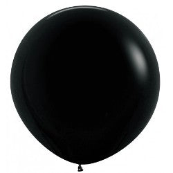 Fashion Black 080 Balloons - 24" Latex (3ct)