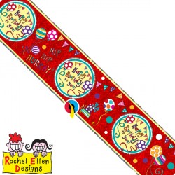 Rachel Ellen Happy Birthday Wow Foil Banner - (2.6m) (6ct)