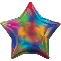 Rainbow Iridescent Star Standard Holographic - Foil