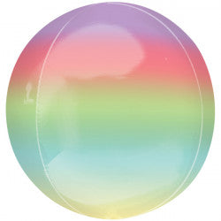 Rainbow Ombre Orbz Balloon - 15" (1ct)