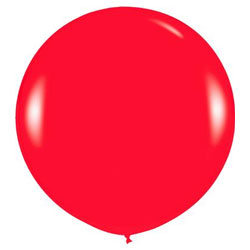 Fashion Solid Red 015 Balloons - 24" Latex (3ct)