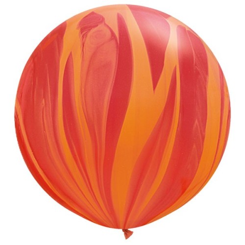 Red & Orange Rainbow Supergate Balloons - 30" (2ct)
