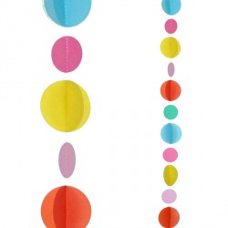 Multi Colour Circle Balloon Tails - (1.2m)