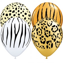 Safari Ainimals Assortment Balloons - 11" Latex (25ct)