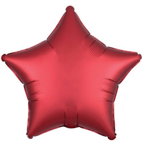 Sangria Satin Luxe Star Balloon - 18" Foil