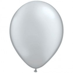 Silver Metallic Balloons - 11" Latex (100ct)