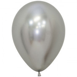 Reflex 981 Silver Balloons - 5" Latex (50ct)