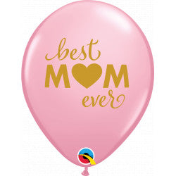 Pink Simply Best M(Heart)M Ever Balloons - 11" Latex (25ct) EOL