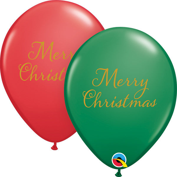 Simple Merry Christmas Balloons - 11" Latex (25ct)