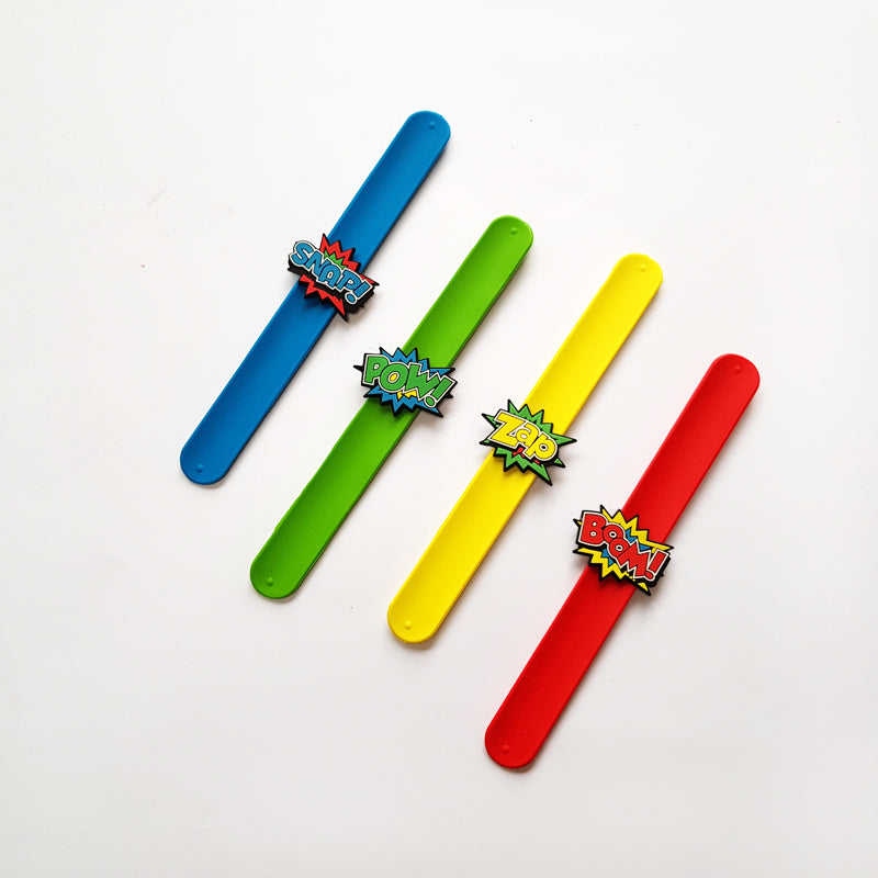 Super Hero Slap Band 12ct (23cm)