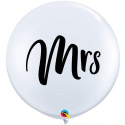 White MRS Balloon - 36" Latex (2ct)