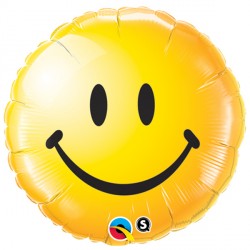Smiley Face Yellow Balloon - 18" Foil