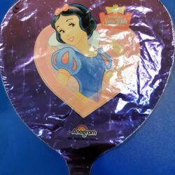 Snow White Heart Mini Shape Air-Filled Balloon – 9" Foil