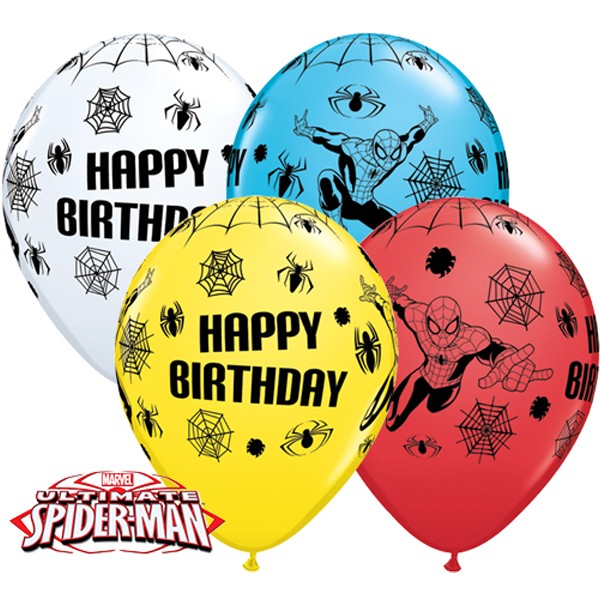 Spiderman Ultimate Birthday Balloon - 11" Latex (25ct)