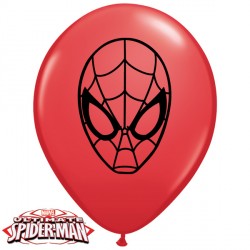 Red Spider-man Ultimate Faces - 5" Latex (100ct)