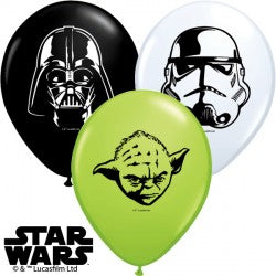 Assorted Star Wars Faces Balloons - 5" Latex (100ct)