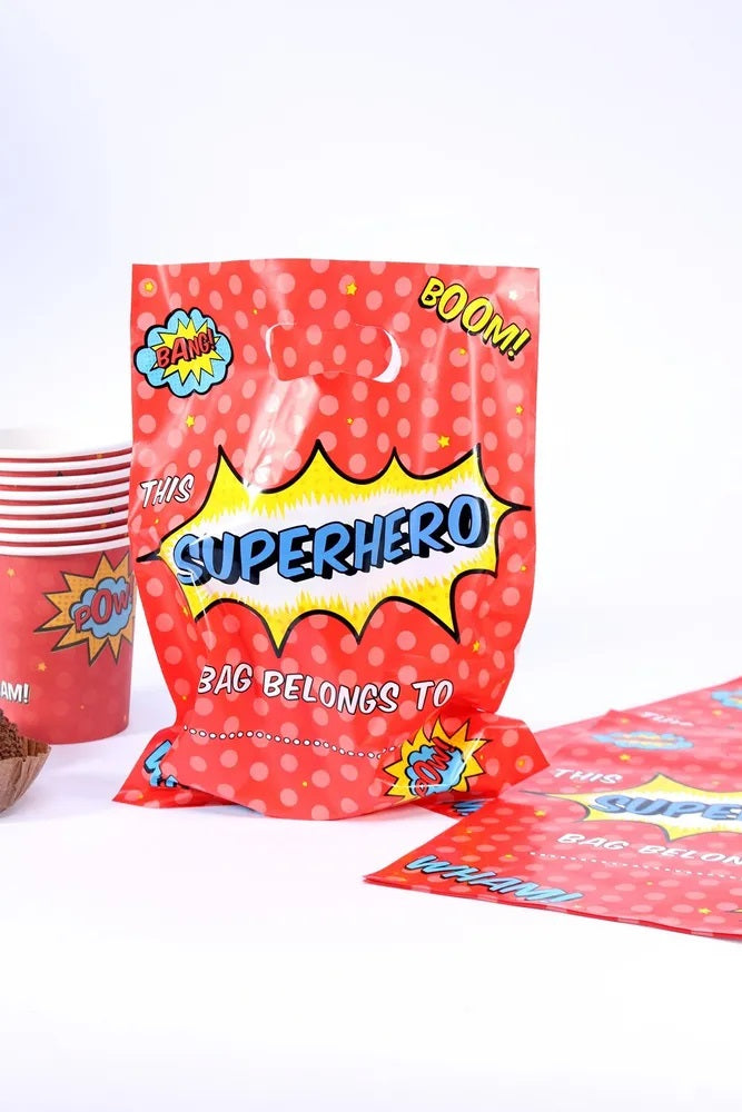 Superhero Loot Bags - (8ct)