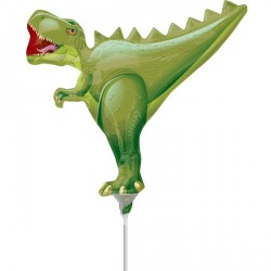 T-Rex Dinosaur Mini Shape Air-Filled Balloon – Foil