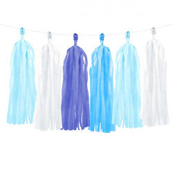 Blue Mix Tassel Garland