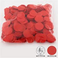 Red Circle Tissue Paper Confetti - (25mm)