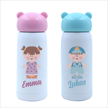 Pink Thermo Bottle Bear - (300ml)