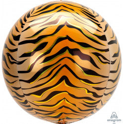 Tiger Print Orbz Balloon - (15" x 16")