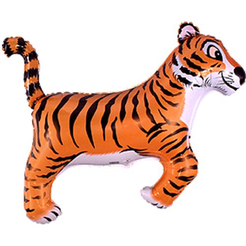 Black Stripe Tiger Supershape - Foil 30" x 36"