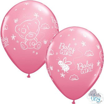 Pink Me To You Tiny Tatty Teddy Baby Girl Balloons - 11" Latex (25ct)