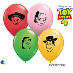 Assorted Toy Story 4 Faces Balloons - 5" Latex (100ct)