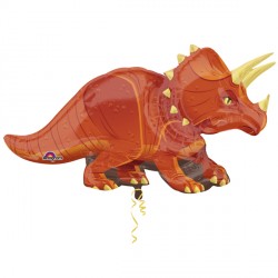 Triceratops Dinosaur Shape Balloon - 42" X 24" Foil