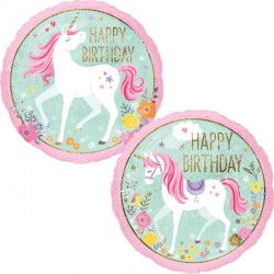 Magical Unicorn Happy Birthday Balloon - 18" Foil