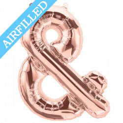 Rose Gold Symbol '&' Balloon - 16" Foil