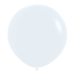Fashion Solid White 005 Balloons - 24" Latex (3ct)