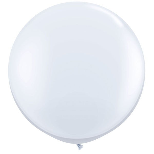 White Round Balloons - 36" Latex (2ct)
