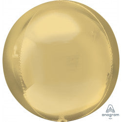 White Gold Orbz Balloons Unpackaged - (15" x 16") (3ct)