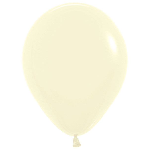 Pastel 620 Matte Yellow Balloons - 12" Latex (50ct)