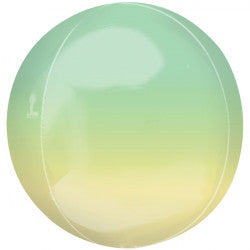 Yellow & Green Ombre Orbz Balloon