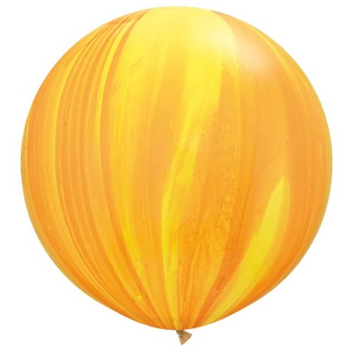 Yellow & Orange Rainbow Supergate Balloons - 30" (2ct)