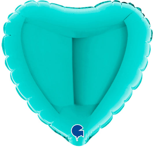 Tiffany Heart Mini Shape Air-Filled Balloon – 4″ Foil