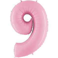Pastel Pink Number 9 Balloon - 40" Foil