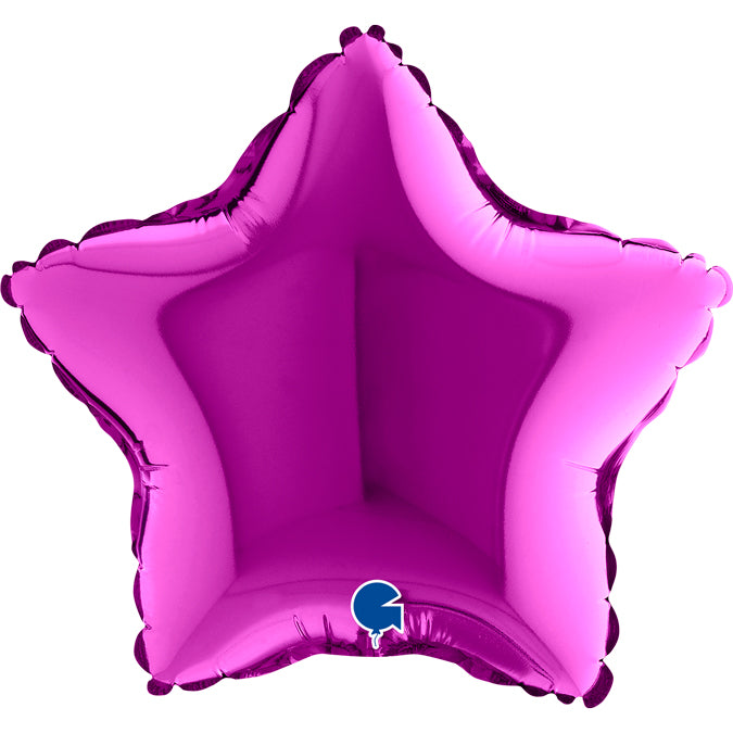 Purple Star Mini Shape Air-Filled Balloon – 9″ Foil